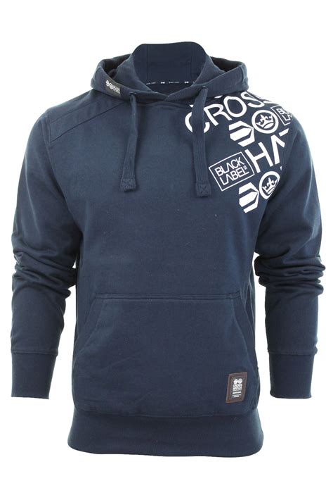 Crosshatch clothing uk - Crosshatch Men's basic fit overhead hoodie with self fabric kangaroo pocket. Back neck woven label and self colour raised ink print to lhs of chest and rubber pocket badge. Fabric: 60% Cotton & 40% Recycled Polyester. Regular price £32.00 GBP. Regular price £45.00 GBP Sale price £32.00 GBP. Unit price / per .